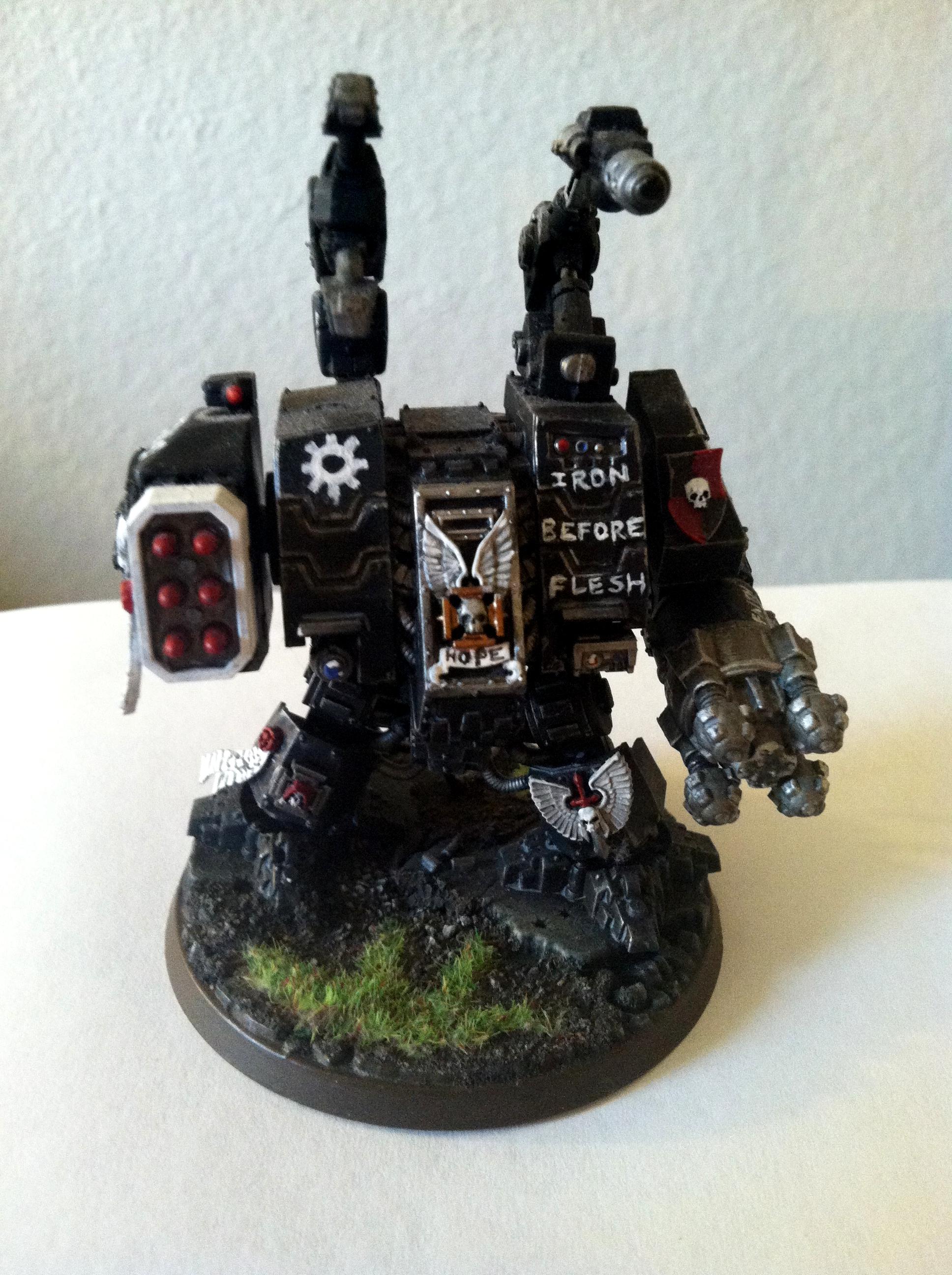 Dreadnought, Iron Hands, Space Marines, Venerable Dreadnought Iron